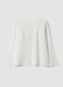 T-shirt bianca in puro cotone organico con girocollo_1