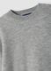 Maglione grigio in pura lana a maniche lunghe regular fit_1