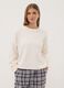 White stretch crew-neck pyjamas_2