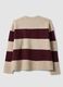 Beige striped stretch wool crew-neck jumper_6