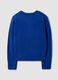 Maglia blu royal girocollo in lana elasticizzata_1