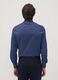Blue slim-fit stretch cotton poplin shirt_3