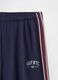 Blue cotton blend palazzo trousers_5