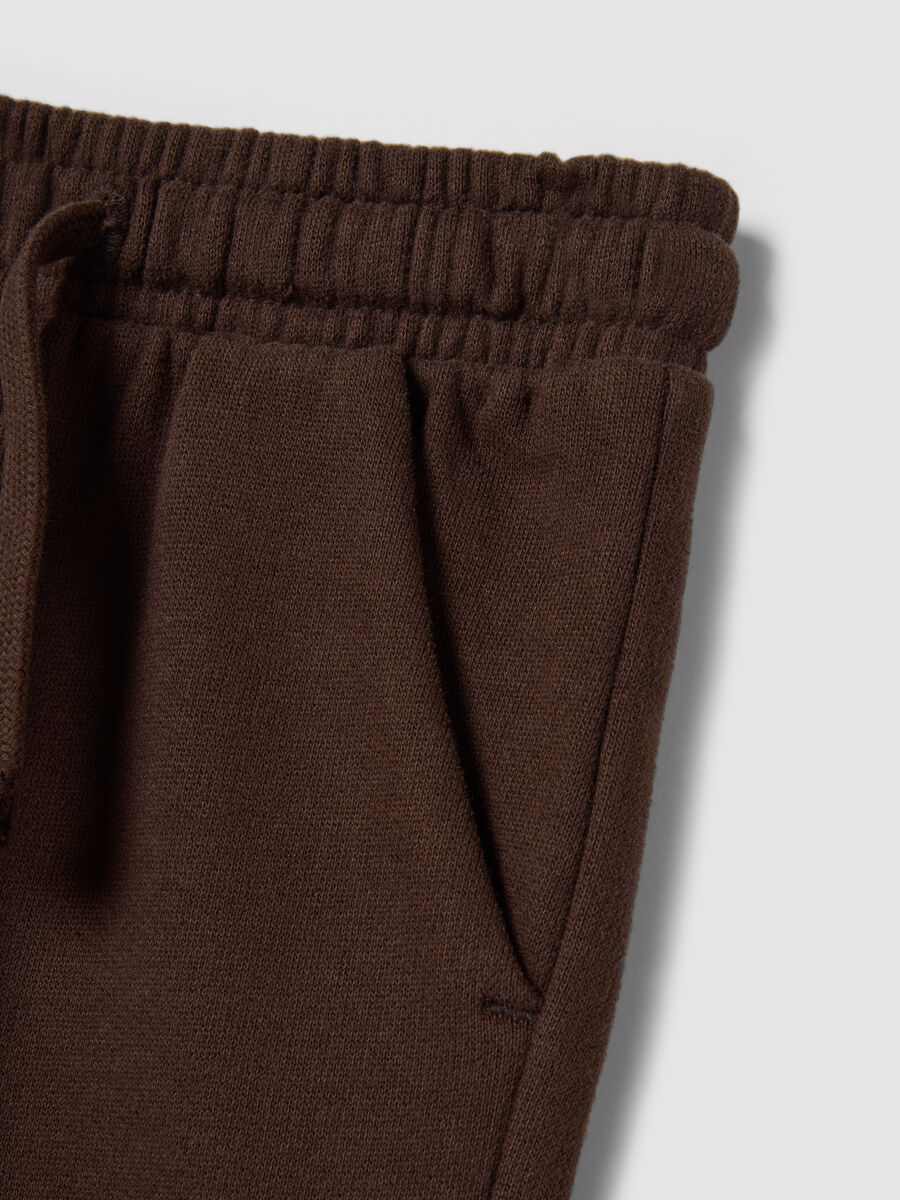 Brown jogger trousers in pure organic cotton_3
