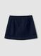 Blue pure cotton denim skirt_6