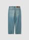 Jeans blu chiaro in puro cotone loose fit_2