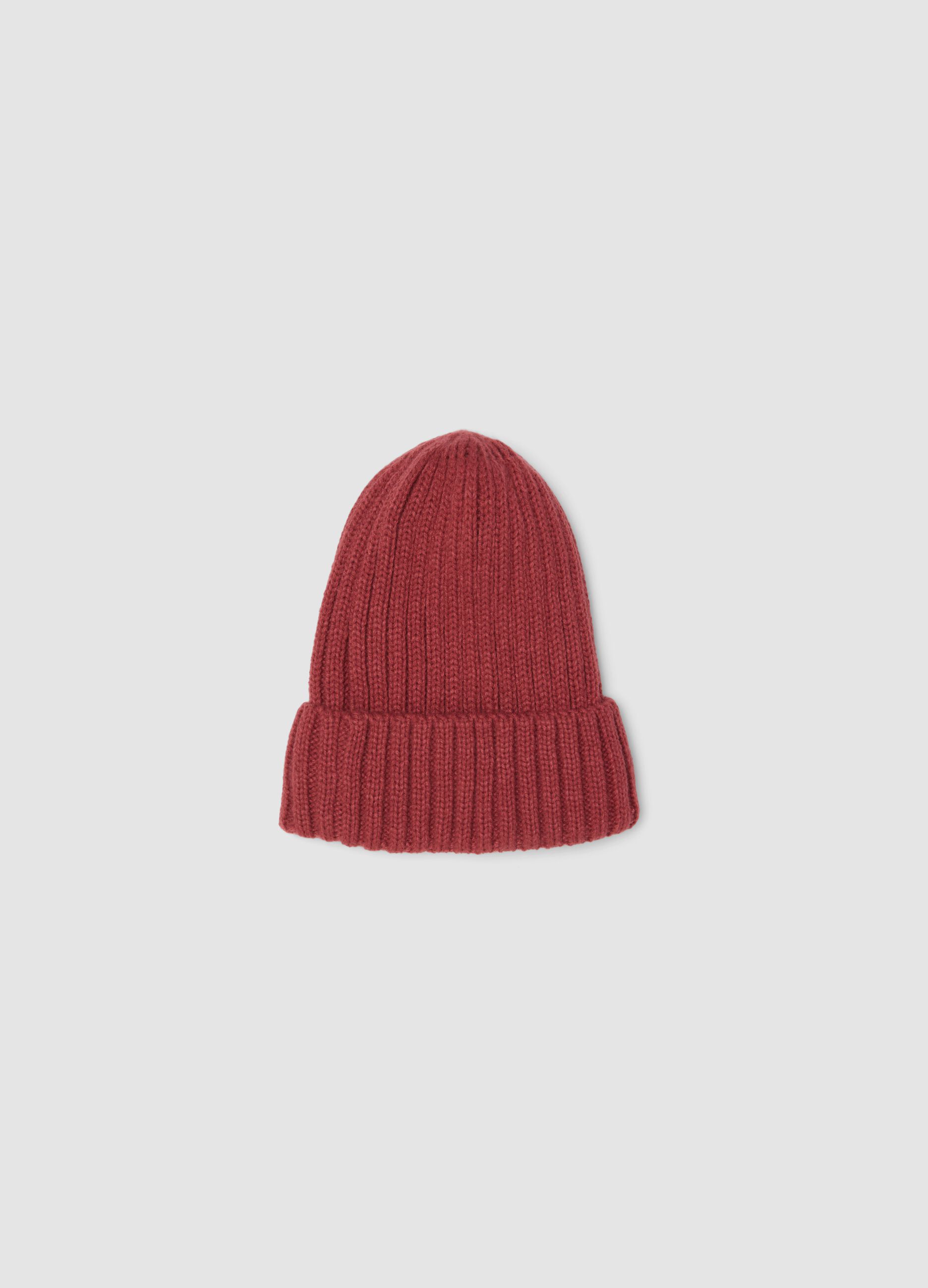 Rib-knit beanie with cuff ALTAVIA WITH DEBORAH COMPAGNONI