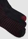 Pack of five multicolour long socks in stretch organic cotton_2