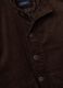 Bomber marrone in puro cotone imbottito regular fit a coste_1