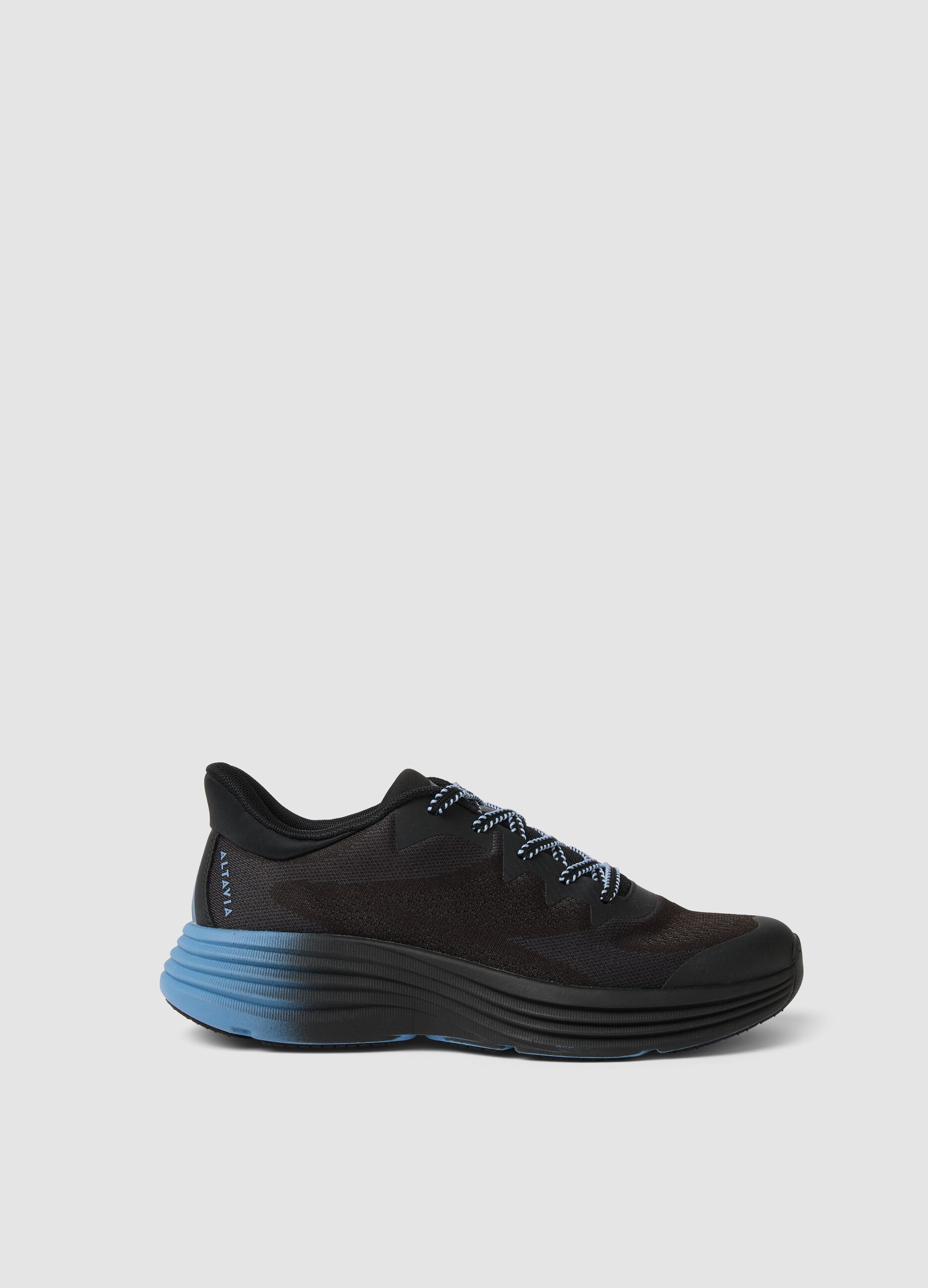 Black Outdoor Sneakers with Cushioned Midsole ALTAVIA