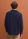 Blue wool and viscose-blend shacket with buttons, oversized fit_3
