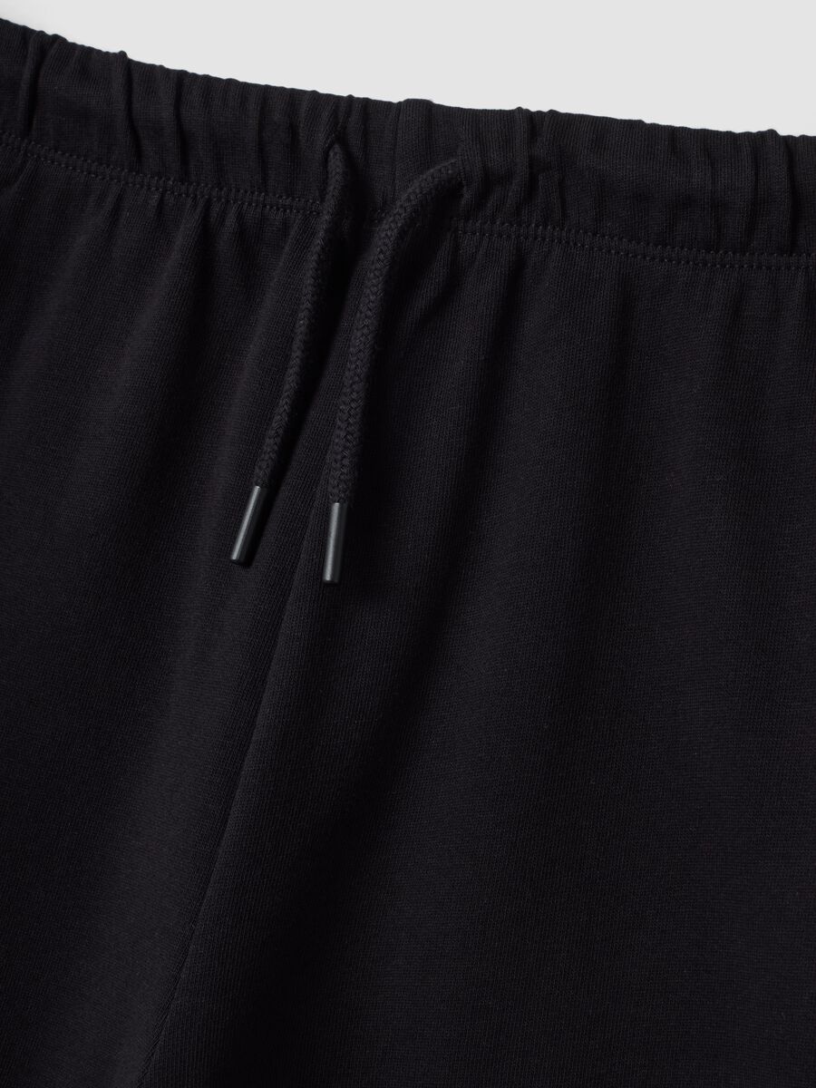 Black cotton culotte trousers_1