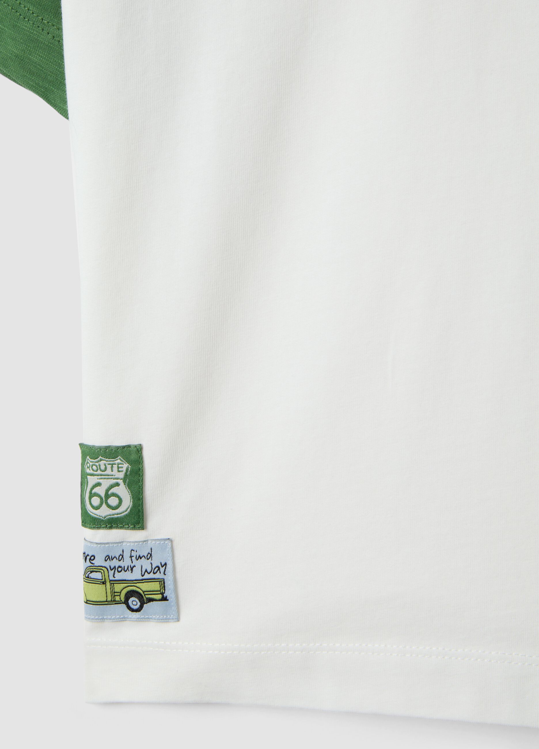 Boys&rsquo; multicolour pure cotton polo shirt, oversized fit