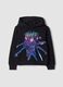 Black pure cotton hoodie with K‑Pop Demon Hunters print_0