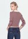 Maglia multicolor a righe in misto viscosa colletto polo fitted_2