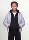 Girls&rsquo; grey hooded rain jacket with zip_0