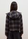Brown wool and viscose blend hooded coat, regular fit_3