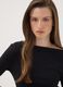 Black pure cotton crew-neck T-shirt_0