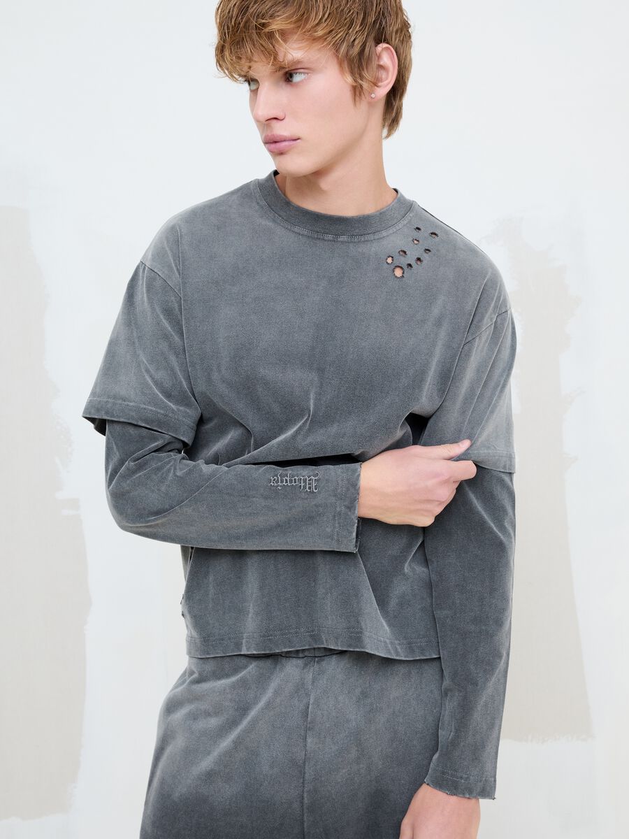 Double Longsleeve Sunfaded Grey_0
