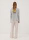 Grey marl organic cotton and viscose blend crew-neck pyjamas_2