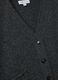 Grey stretch wool cardigan with deep V-neck_1
