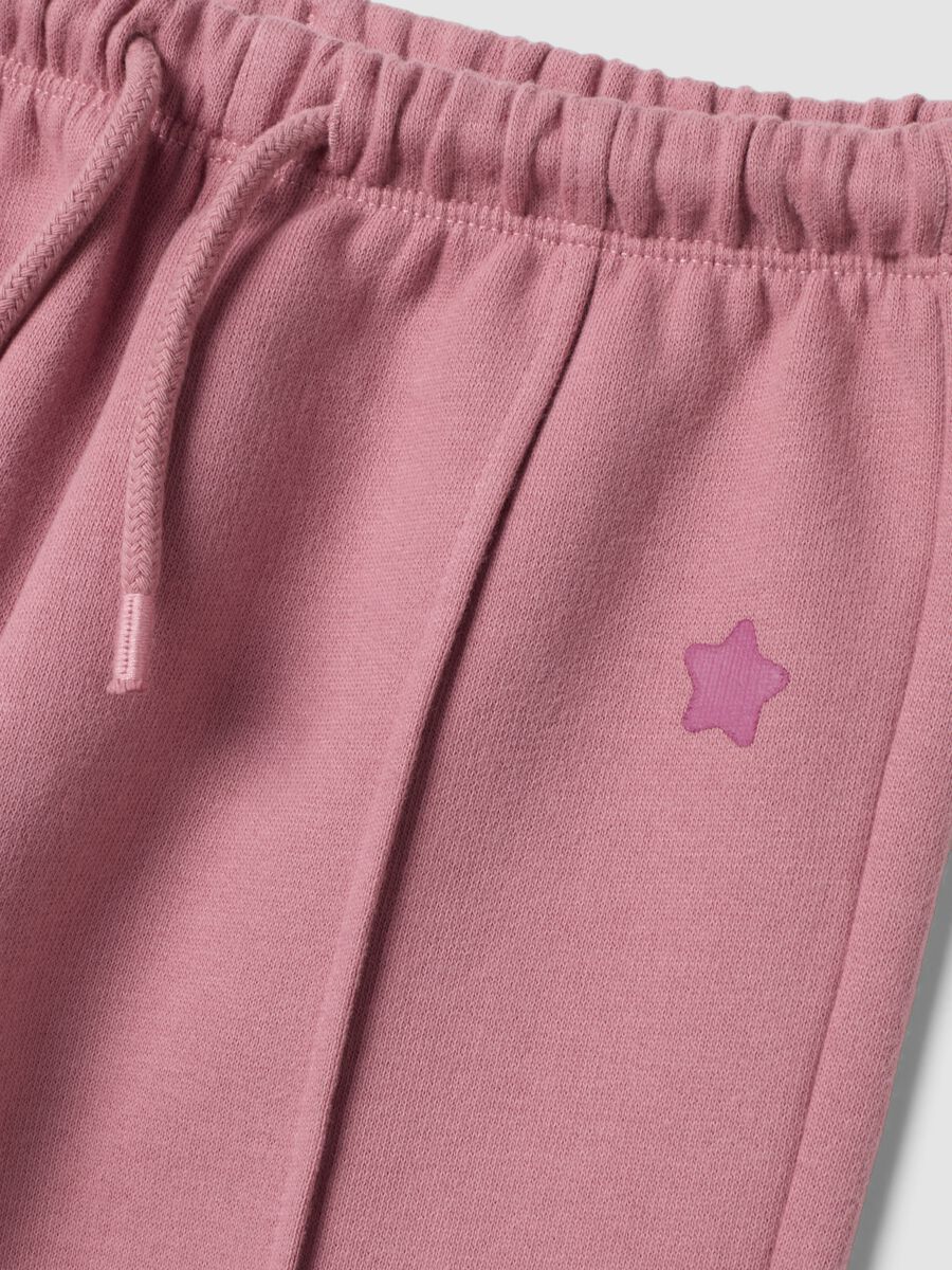 Purple pure cotton jogger trousers_2