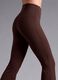 Brown flared leggings in breathable stretch fabric ALTAVIA STUDIO_1