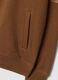 Brown cotton-blend hoodie with a relaxed fit_2