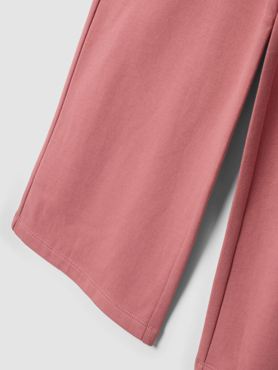 Dusty pink pure cotton regular-fit trousers_3