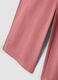 Pantaloni rosa polveroso in puro cotone regular fit_3
