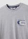 Grey pure cotton T-shirt with Lakers print_5