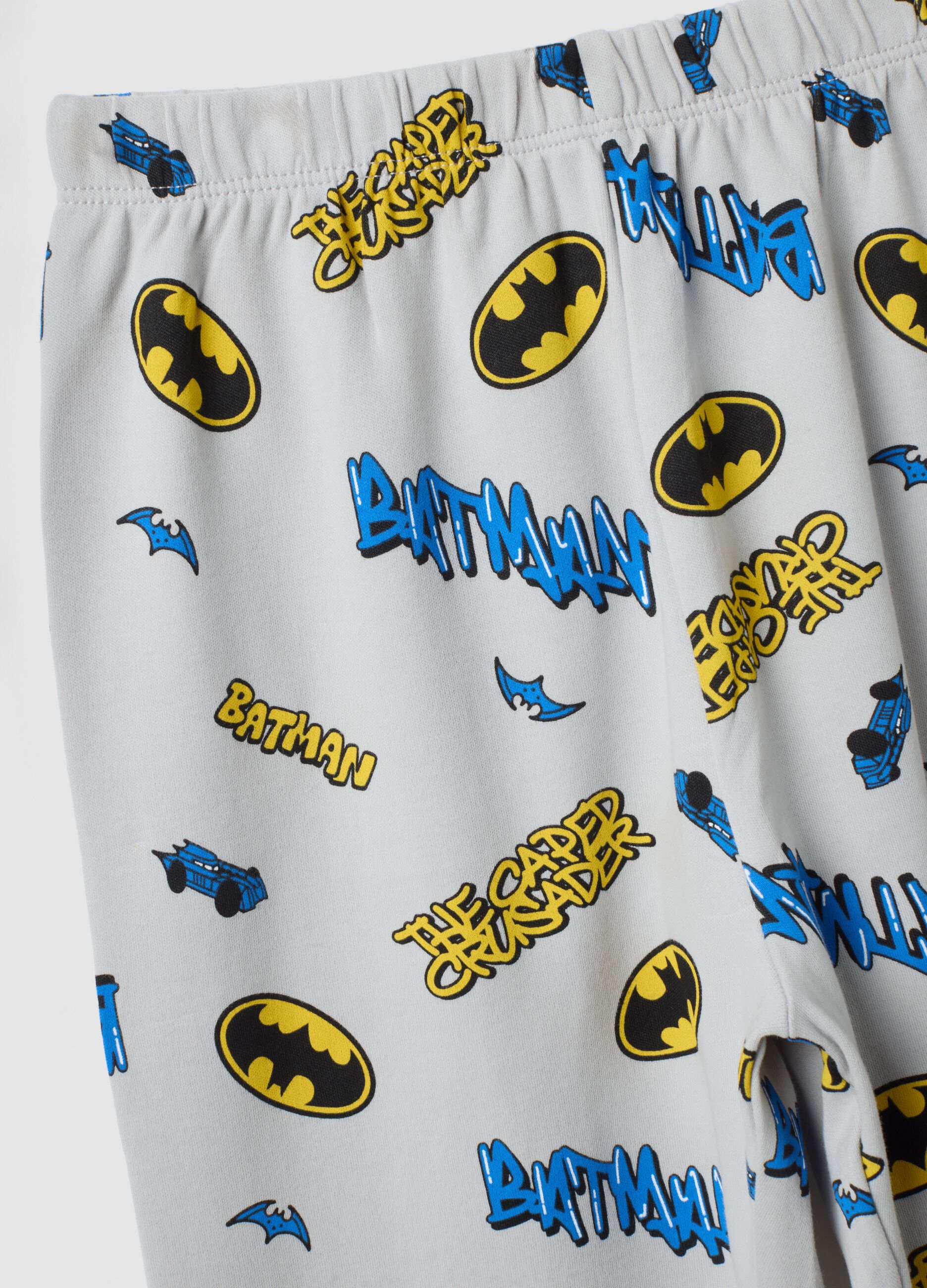 Multicolour Batman print pure organic cotton pyjamas