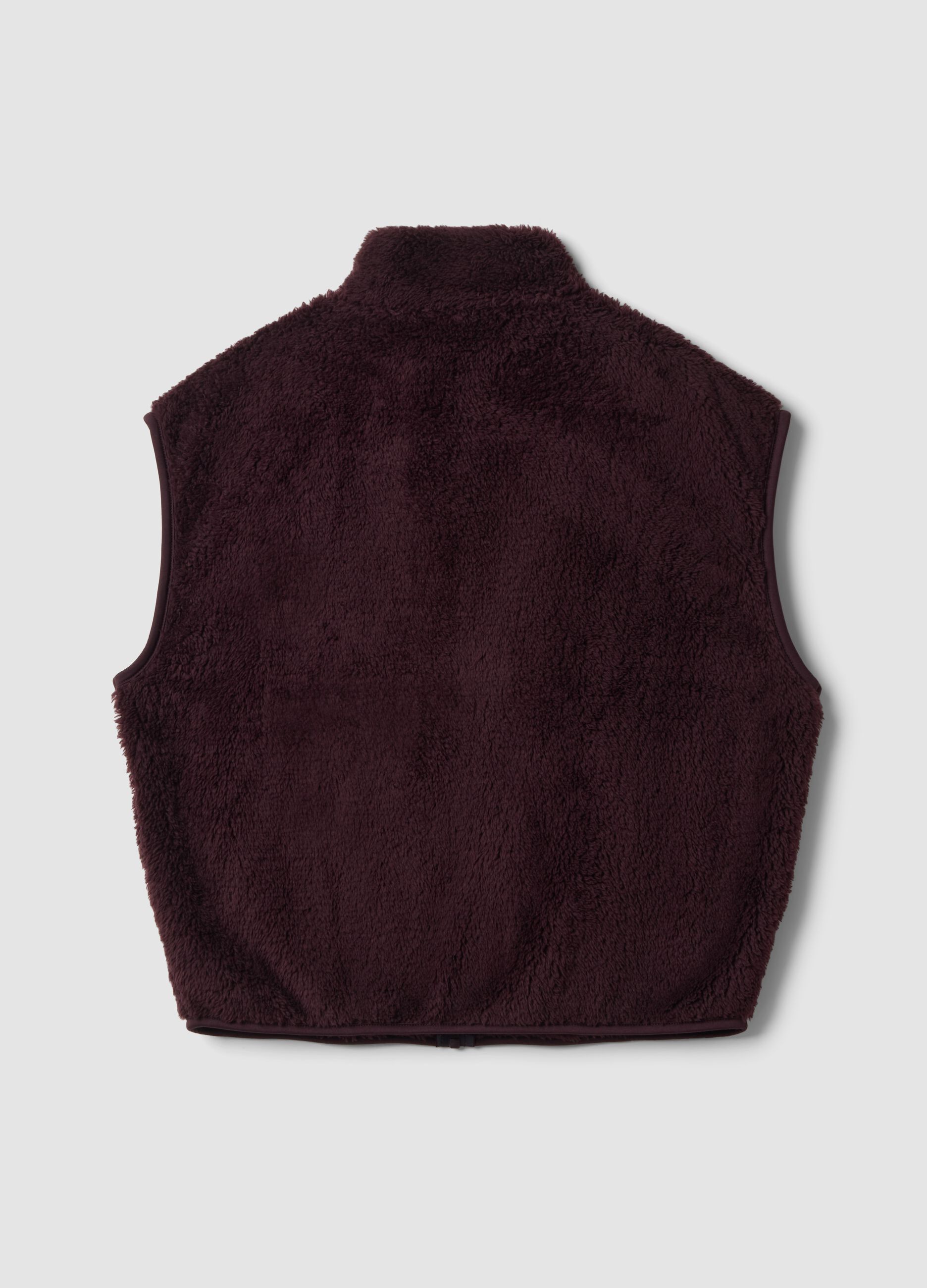Plum purple regular-fit gilet
