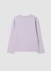 Purple stretch cotton T-shirt with K-Pop Demon Hunters print_1