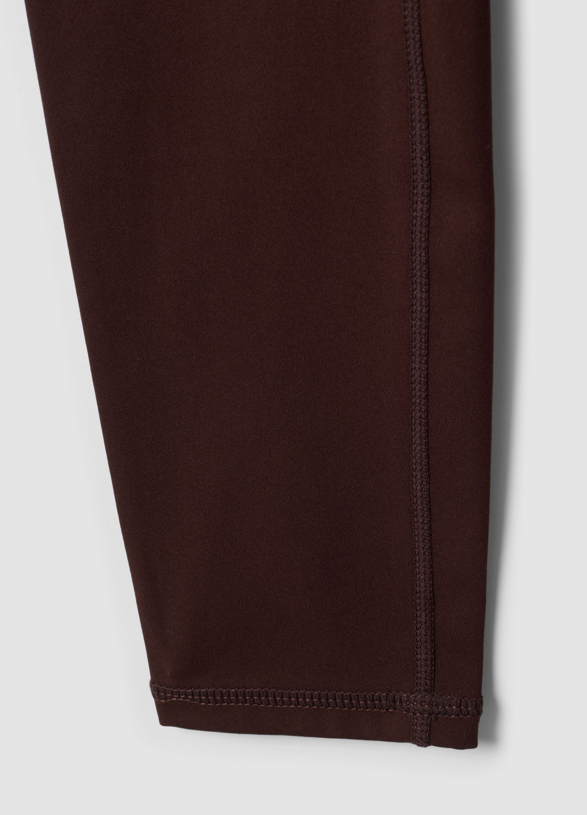 Brown high-waisted breathable stretch leggings ALTAVIA STUDIO
