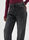 Girls' black cotton blend straight fit jeans_2