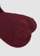 Red stretch socks with lurex threads_2