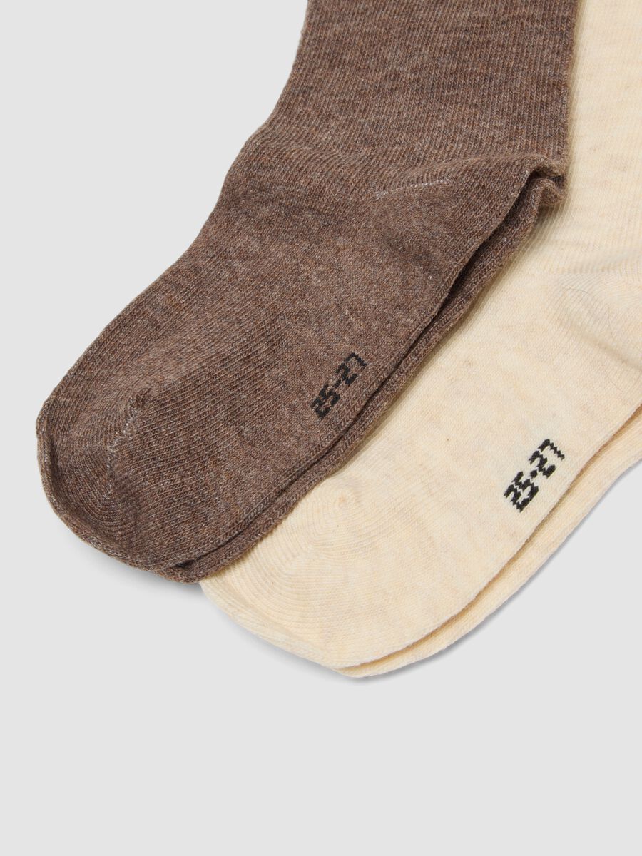 5-pack of multicolour long socks in organic stretch cotton_1