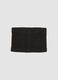 Black ribbed stretch scarf_2