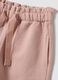 Pink stretch cotton set with crew neck_2