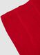 Collant rosso in tessuto elasticizzato con fiocco_2