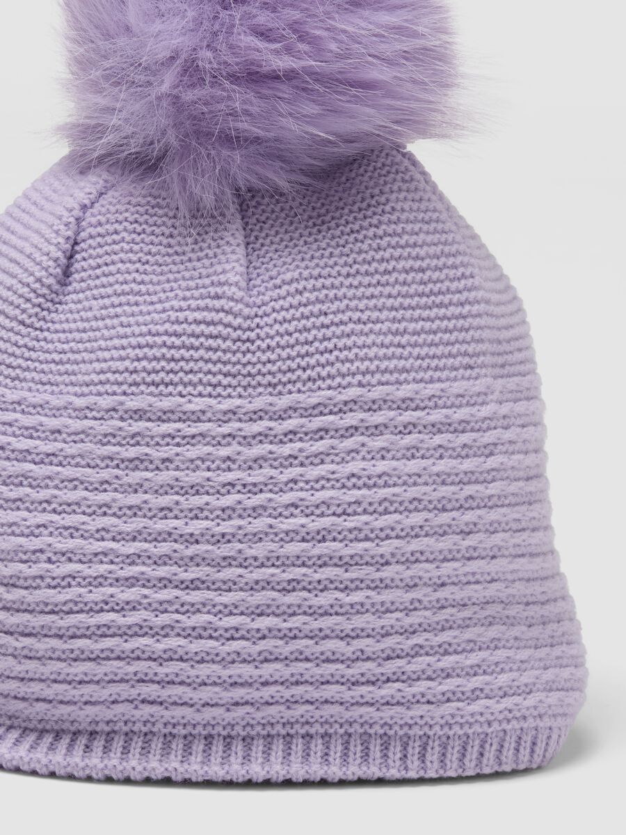 Purple pom‑pom hat_1