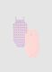 2-pack pink organic cotton baby bodysuits with thin straps_0