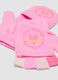 Pink viscose-blend gloves with convertible flap_1