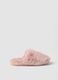 Pantofole rosa aperte sul tallone_0