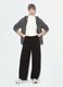 Black cotton-blend baggy-fit joggers_0