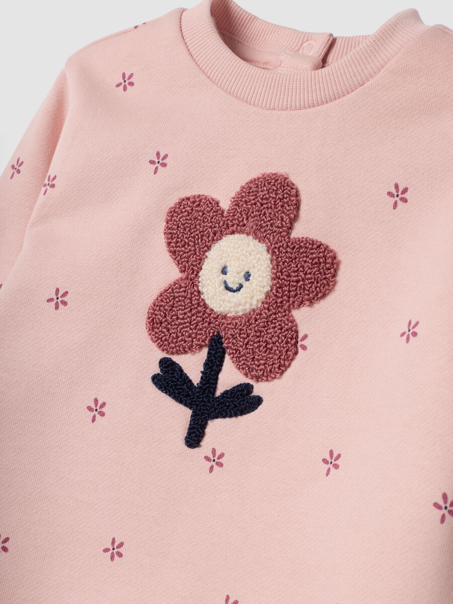 Multicolour pure cotton set with floral print_2