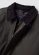 Green pure cotton jacket with velvet collar_6