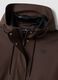 Long brown hooded jacket with zip_5