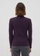 Maglia viola in misto viscosa a costine con girocollo_3